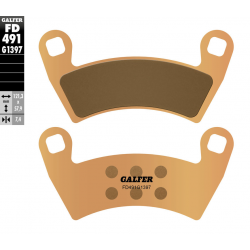 GALFER KLOCKI HAMULCOWE KH656 POLARIS RZR SPIEK METALICZNY (ZŁOTE) ATV PRZÓD