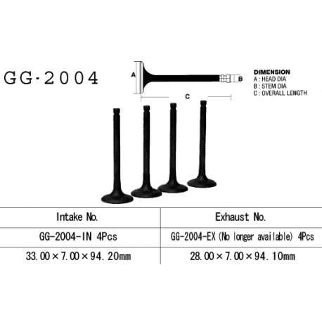 VESRAH ZAWÓR SSĄCY YAMAHA XJ 650 80-84, XJ650 80-84, XJ 750 '82-85' (33,0X7,00X94,20) (OEM: 16G-12111-00,4H7-12111-00) (1SZT.)
