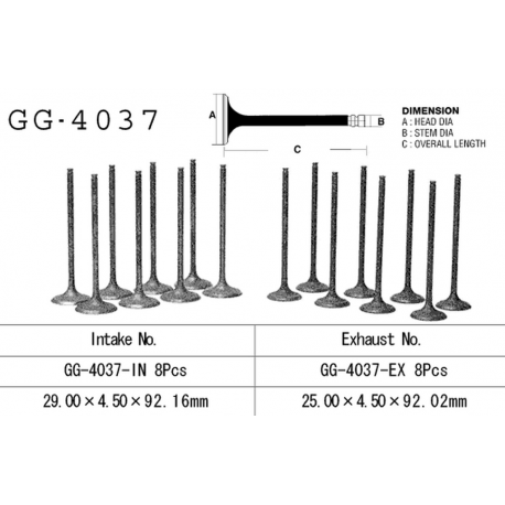 VESRAH ZAWÓR SSĄCY KAWASAKI ZX 9R '94-97, ZXR 750L '94-95' (OEM: 12004-1112) (1SZT.)