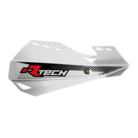 RACETECH OSŁONY RĄK (HANDBARY) DUAL EVO KOLOR BIAŁY (Z MOCOWANIAMI DO KIEROWNICY)