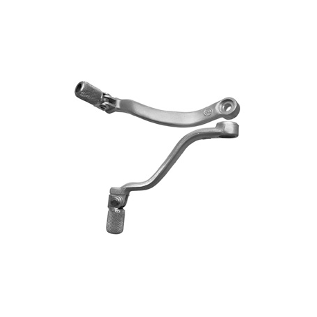 M.C. DŹWIGNIA ZMIANY BIEGÓW KTM 400/450/520/525 '00-'06, SXF/EXCF 250 '06-'13 (ALUMINIOWA) KOLOR SREBRNY, KOŃCÓWKA STALOWA