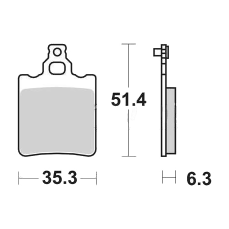 TRW LUCAS KLOCKI HAMULCOWE KH60 KH337 ORGANIC APRILIA RS 50 95-10, RX 50 91-03, TUAREG 125 88-89, KTM SX 60 98-00, SX 65 00-03,