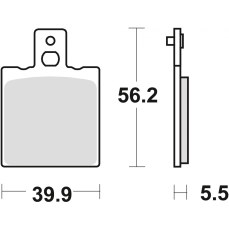TRW LUCAS KLOCKI HAMULCOWE KH47/2 ORGANIC YAMAHA TZR 125 91-95, TYŁ