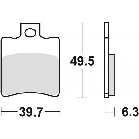 TRW LUCAS KLOCKI HAMULCOWE KH193 ORGANIC SUZUKI AP 95-98, UX 99-00, YAMAHA NS 50 '13-, YN 50 '97-, XN 125 00-03, PRZÓD (PROMOCJA