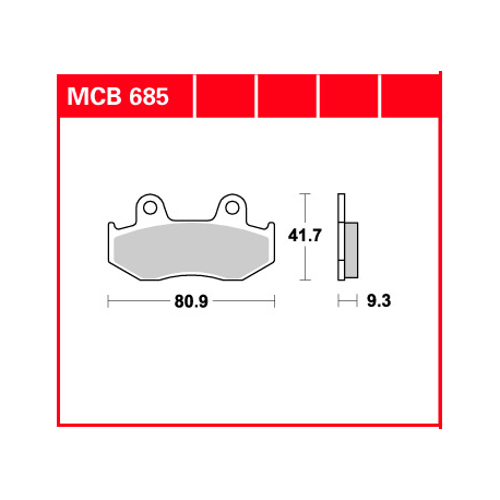 TRW LUCAS KLOCKI HAMULCOWE KH411 ORGANIC HONDA CH 125 SPACY 94-99, PS 125 07-13, PS 150 06-10, PRZÓD (PROMOCJA)