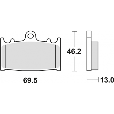 TRW LUCAS KLOCKI HAMULCOWE KH366 SINTER STREET SUZUKI VL 1500 INTRUDER 01-08, TYŁ (PROMOCJA)