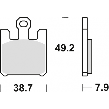 TRW LUCAS KLOCKI HAMULCOWE KH369 SINTER STREET KAWASAKI ZX6RR 03-06, ZX6R 636 03-06, PRZÓD