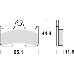 TRW LUCAS KLOCKI HAMULCOWE KH344 SINTER OFFROAD YAMAHA YFM 660 02-08, TYŁ