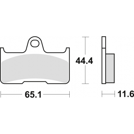 TRW LUCAS KLOCKI HAMULCOWE KH344 SINTER OFFROAD YAMAHA YFM 660 02-08, TYŁ