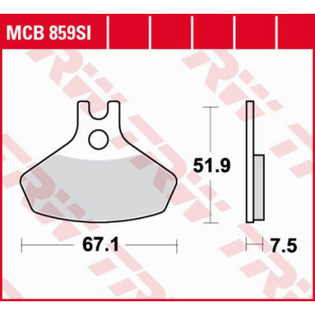 TRW LUCAS KLOCKI HAMULCOWE KH468 SINTER OFFROAD CAN-AM DS. 450 08-15, PRZÓD (PROMOCJA)