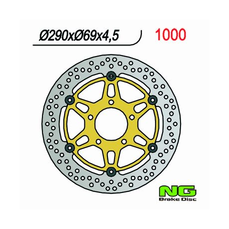 NG TARCZA HAMULCOWA PRZÓD SUZUKI GSF 650 '05-'06 / SV 650 '03-'11 C 1800 INTRUDER 08-09 (290X69X4,5)
