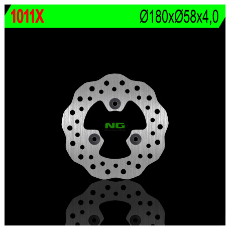 NG TARCZA HAMULCOWA PRZÓD/TYŁ ARCTIC CAT ATV, KYMCO SCOOTER / ATV (180X58X4) (3X10,5) WAVE - ZASTĘPUJE NG1010X