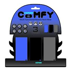 OXFORD KOŁNIERZ WIELOFUNKCYJNY WIATROODPORNY COMFY 3 SZTUKI W OPAKOWANIU KOLOR NIEBIESKI/CZARNY/SZARY
