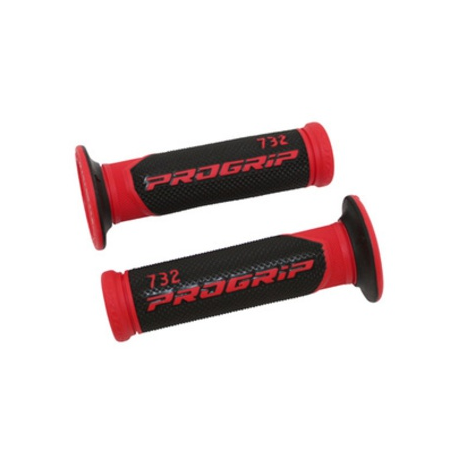 PROGRIP MANETKI PG732 ROAD (22+25MM, DŁ.125MM) KOLOR CZERWONY/CZARNY (DWUSKŁADNIKOWE) (732-149) (PG732/6)