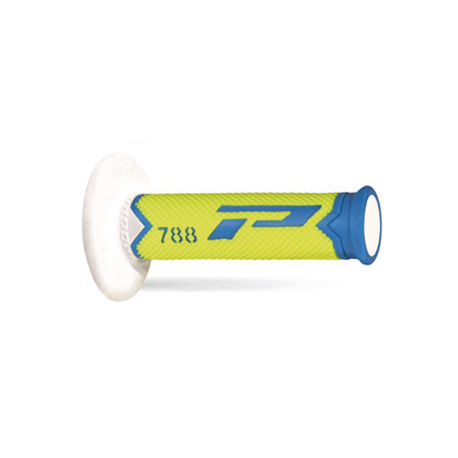 PROGRIP MANETKI PG788 OFF ROAD (22+25MM, DŁ.115MM) KOLOR JASNY NIEBIESKI/ŻÓŁTY FLUO/BIAŁY (TRÓJSKŁADNIKOWE) (788-278)