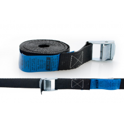 PAS TRANSPORTOWY 25MM/3MB Z KLAMRĄ SAMOZACISKOWĄ KOLOR CZARNY (HOMOLOGACJA)