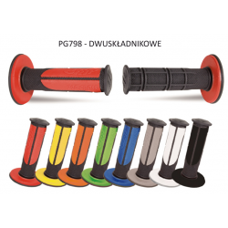PROGRIP MANETKI PG798 OFF ROAD (22+25MM, DŁ.115MM) KOLOR CZARNY SZARY (DWUSKŁADNIKOWE) (798-171) (PG798BK/GR)