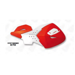 UFO OSŁONY RĄK (HANDBARY) ESCALADE KOLOR BIAŁO/CZERWONY (Z MOCOWANIAMI 22MM) - PROMOCJA - STD CENA 141,90