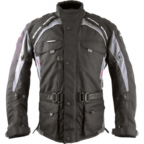 ROLEFF (2021) KURTKA TEKSTYLNA DŁUGA Z MEMBRANĄ WIND-TEX KOLOR MODEL LIVERPOOL CZARNY/SZARY ROZMIAR S