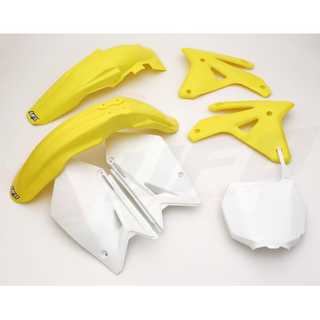UFO KOMPLET PLASTIKÓW SUZUKI RMZ 450 '07 KOLOR OEM (ŻÓŁTY/BIAŁY) (SU408E999)