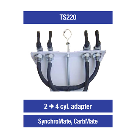 OPTIMATE TECMATE ADAPTER DO SYNCHRONIZATORÓW GAŹNIKA SYNCHROMATE ORAZ CARBMATE Z 2 NA 4 CYLINDRY