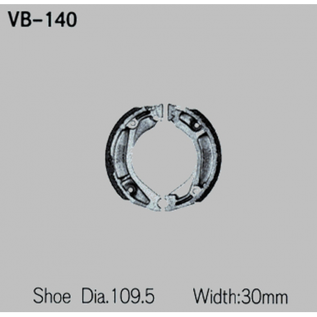 VESRAH SZCZĘKI HAMULCOWE HONDA XL 250R '82-'87, XL350R '84-'86