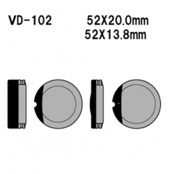 VESRAH KLOCKI HAMULCOWE KH13 HONDA CB 360/550/750