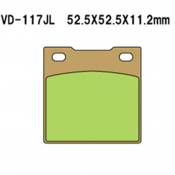 VESRAH KLOCKI HAMULCOWE KH45 SPIEK METALICZNY (ZŁOTE)