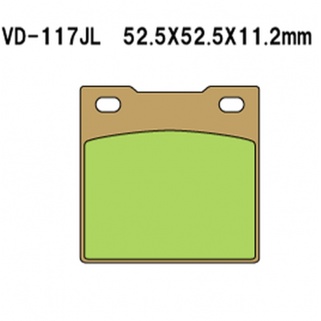 VESRAH KLOCKI HAMULCOWE KH45 SPIEK METALICZNY (ZŁOTE)