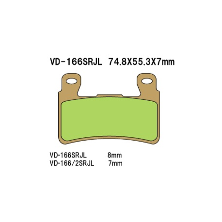 VESRAH KLOCKI HAMULCOWE KH265/KH296