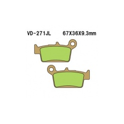 VESRAH KLOCKI HAMULCOWE KH367 SPIEK METALICZNY (ZŁOTE)