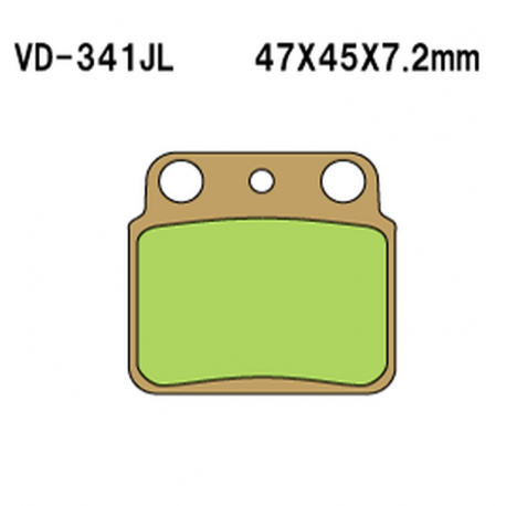 VESRAH KLOCKI HAMULCOWE KH137, SPIEK METALICZNY