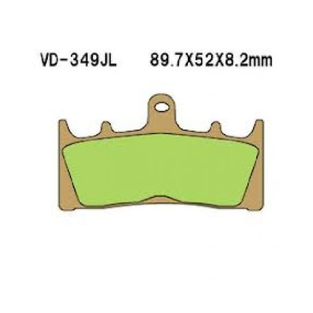 VESRAH KLOCKI HAMULCOWE KH188 SPIEK METALICZNY (ZŁOTE)