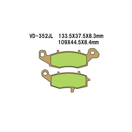 VESRAH KLOCKI HAMULCOWE KH229