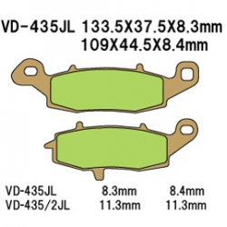 VESRAH KLOCKI HAMULCOWE KH231/KH259 SPIEK METALICZNY (ZŁOTE)