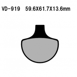 VESRAH KLOCKI HAMULCOWE KH94 HARLEY DAVIDSON PRZÓD