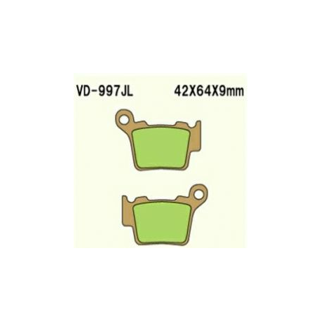 VESRAH KLOCKI HAMULCOWE KH368 SPIEK METALICZNY (ZŁOTE)