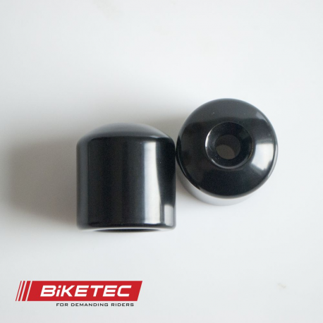 BIKETEC KOŃCÓWKI/CIĘŻARKI KIEROWNICY KAWASAKI (PATRZ OPIS DODATKOWY) KOLOR CZARNY OEM:13042-0710