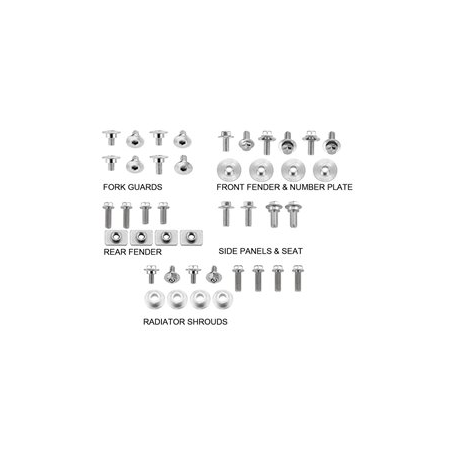 ACCEL 2020 NOWY TOWAR KOMPLET ŚRUB DO PLASTIKÓW HONDA CRF 250R '10-13, CRF 450R '09-12