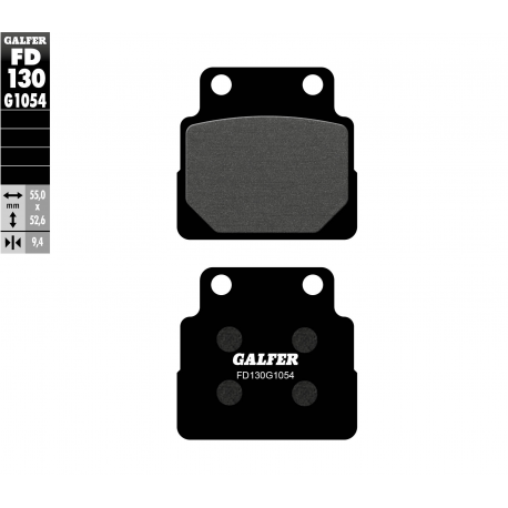 GALFER KLOCKI HAMULCOWE KH122 HONDA CB 450 '89-92