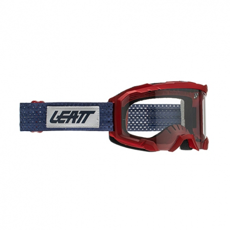 LEATT (2021/2022) GOGLE VELOCITY 4.0 MTB GOGGLE CHILLI LENS CLEAR 83% - KOLOR BORDOWY/GRANATOWY SZYBKA PRZEŹROCZYSTA