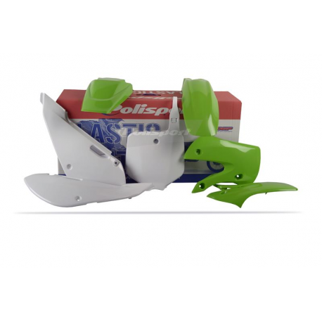 POLISPORT PROMOCJA KOMPLET PLASTIKÓW KAWASAKI KX65 '01-'20 KOLOR OEM '16-'20