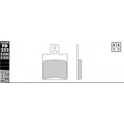 GALFER KLOCKI HAMULCOWE KH47 (GRUBOŚĆ 8,0MM) PÓŁMETALICZNE