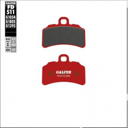 GALFER KLOCKI HAMULCOWE SEMI SINTER GAS GAS TRIAL GP125/250/300 '19-, PRZÓD