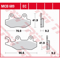 TRW LUCAS NOWY TOWAR 2021/6 KLOCKI HAMULCOWE KH228 ORGANIC HONDA CA / CMX REBEL 95-96, KYMCO 50 / 125 00-17 PRZÓD
