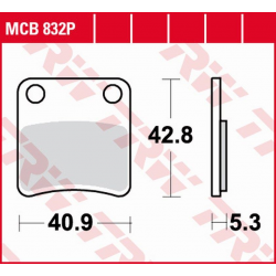 TRW LUCAS NOWY TOWAR 2021/6 KLOCKI HAMULCOWE KH196 ORGANIC BMW C 650 11-, C-EVOLUTIONE 14-, HONDA FJS 400 09-16, FJS 600 03-16,