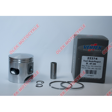 VERTEX TŁOK TOP PERFORMANCES HONDA ,PEUGEOT 47,40 MM SWORZEŃ 12MM