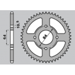CHT ZĘBATKA TYLNA 4302 39 SUZUKI LTZ 400, LTF 160 (2114-39) (JTR1826.40)