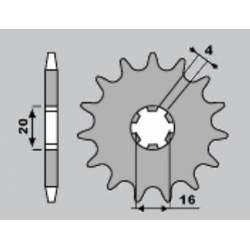 CHT WYPRZEDAŻ ZĘBATKA PRZEDNIA 560 14 KAWASAKI KX65/80/85 (560-14) (JTF546.14)