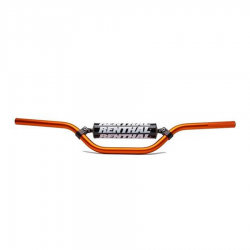 RENTHAL KIEROWNICA 7/8 CALA (22MM) MX MINI HANDLEBAR ORANGE KTM 65 SX PADDED KOLOR POMARAŃCZOWY Z GĄBKĄ